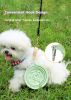 3-in-1 Pet Travel Collapsible Bowl Foldable Slow-Feeder With Strong Suction Cups  Portable Silicone Dog Bowl with Hook for Hanging on Collar/Backpack